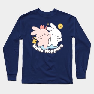 Hello, It's Bunny Time with Loppy Tokki's Duo II Long Sleeve T-Shirt